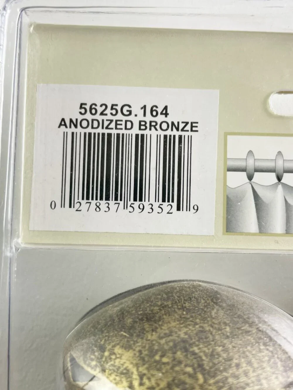 Kirsch Anodized Bronze Finials for 1 3/8